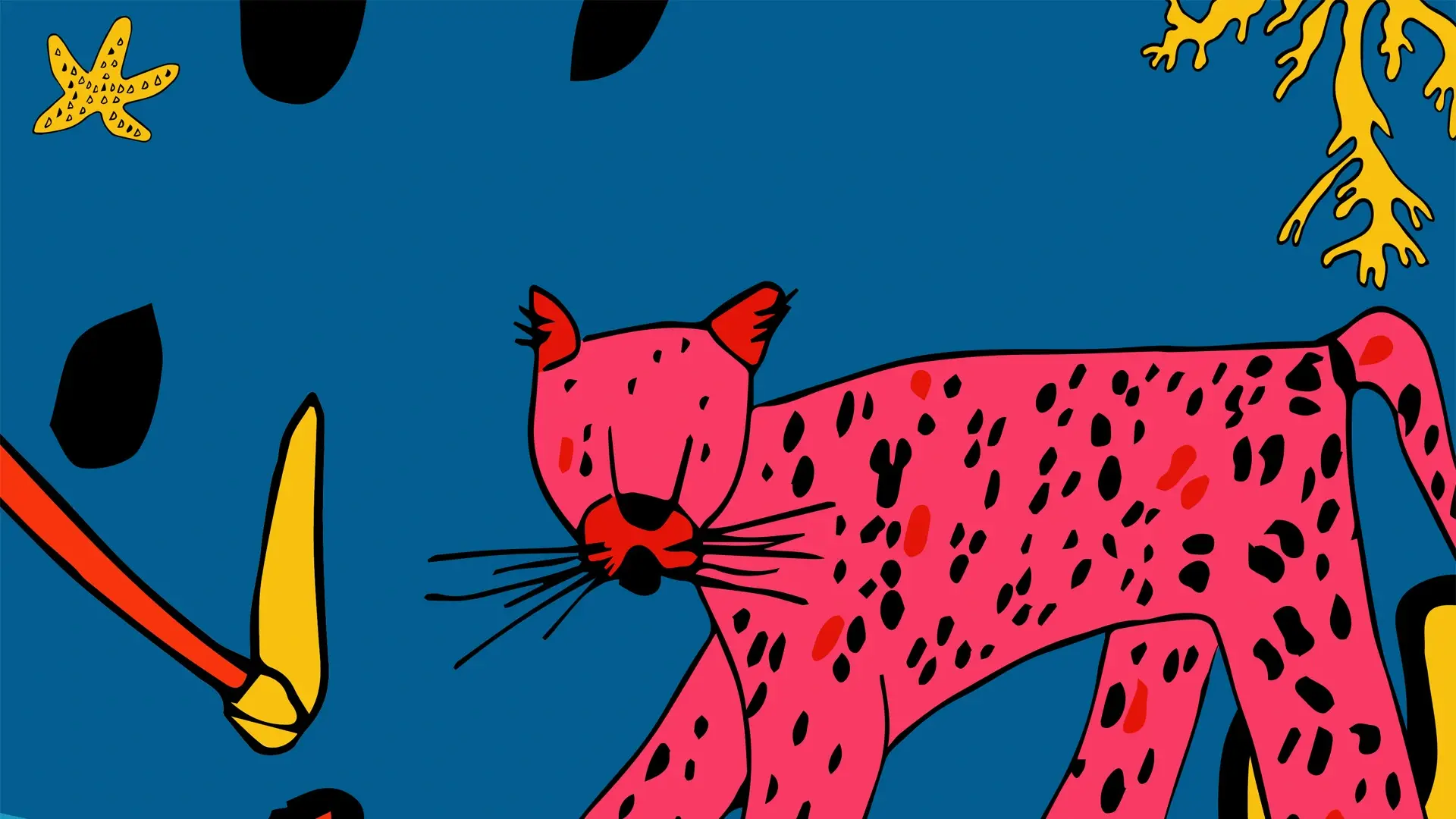 Design graphique pour l'EP de deux artistes rennais, dessin original et coloration