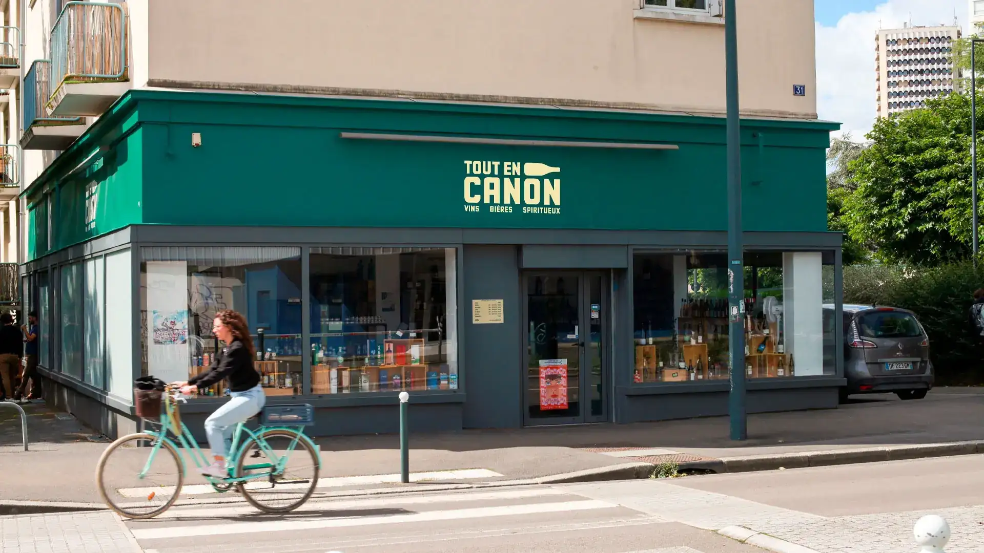 Devanture de cave à vin à Rennes